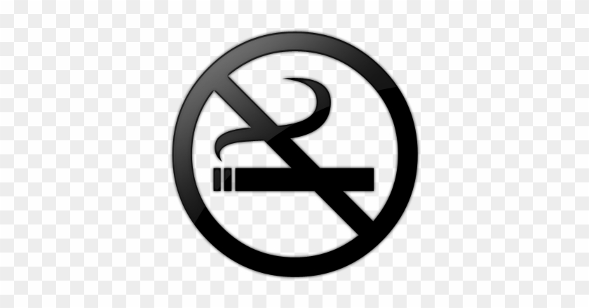 Clipart No Smoking Symbol Black - ป้าย ห้าม สูบ บุหรี่ ภาษา พม่า #439217