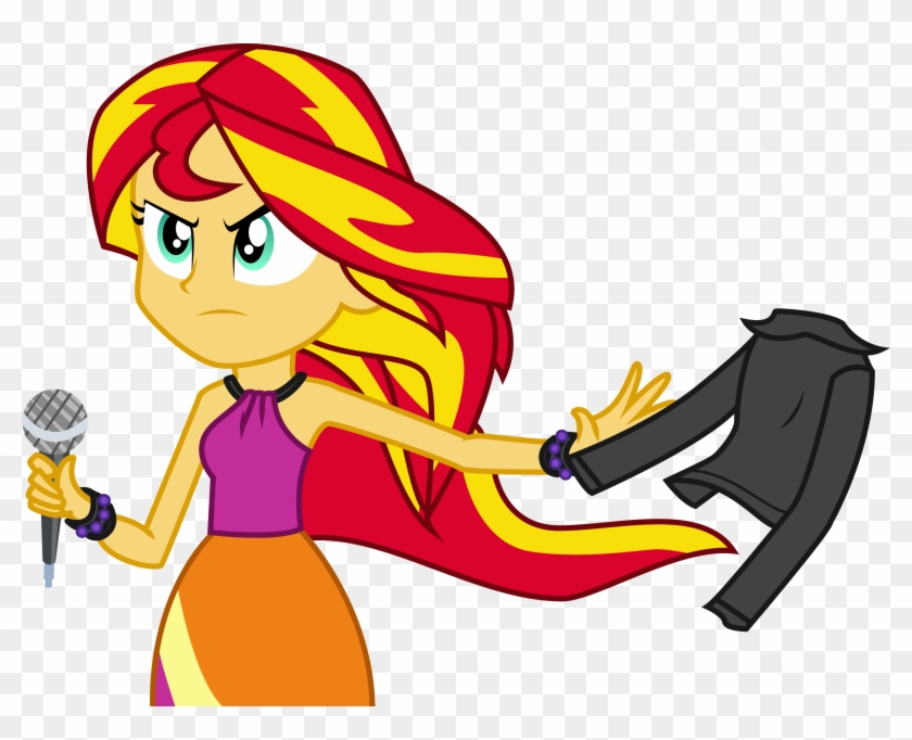 Alicornoverlord 334 53 Sunset Shimmer Took Off Her - Sunset Shimmer Rainbow Rocks Gif #440485