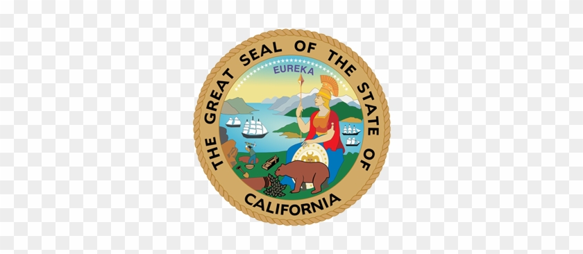 California Supreme Court Kills Mining - California State Seal Shower Curtain #442440