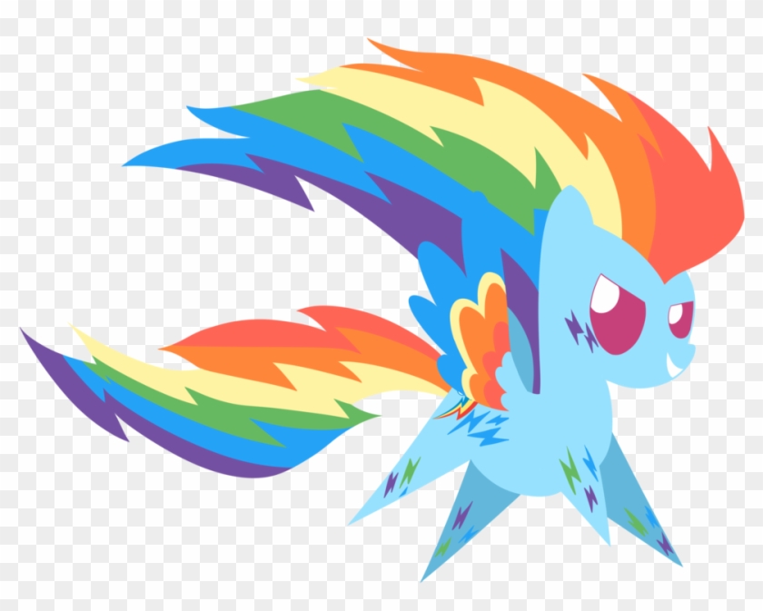 Rainbow Rainbow Dash By Dragonfoorm - Rainbow Dash Rainbow Wings #443524