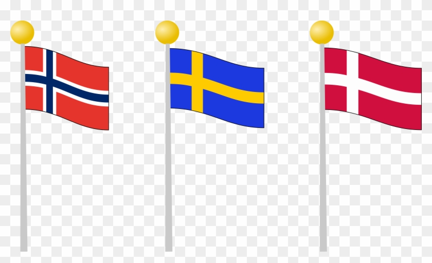 Clipart - Scandinavia Flags #444168