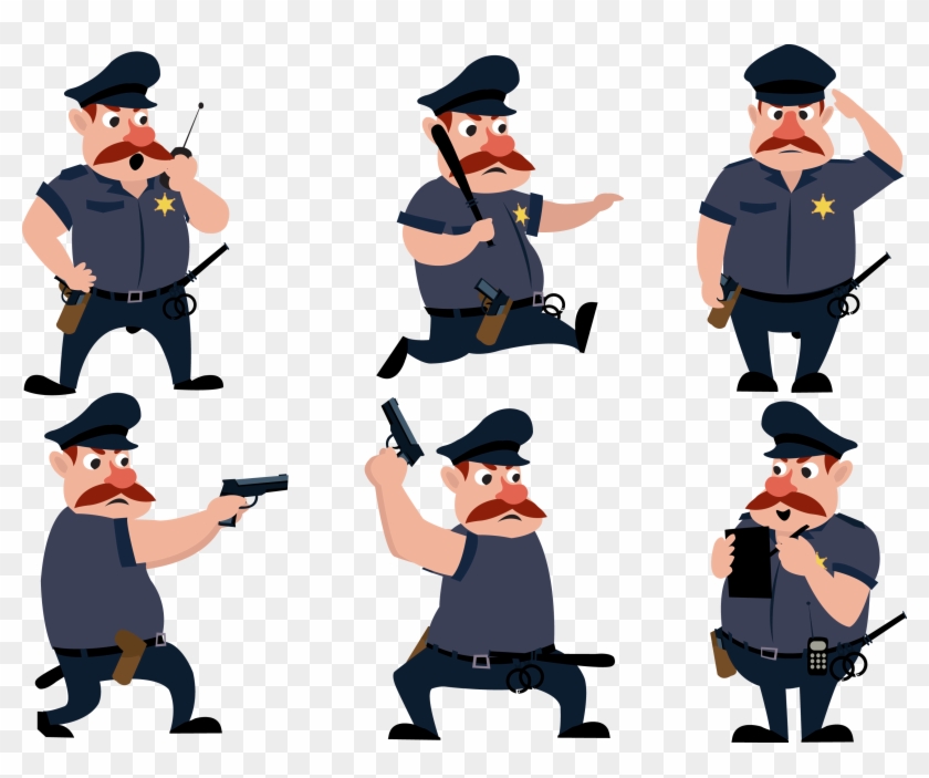 Police Drawing Icon - Police Groups Clipart #445381