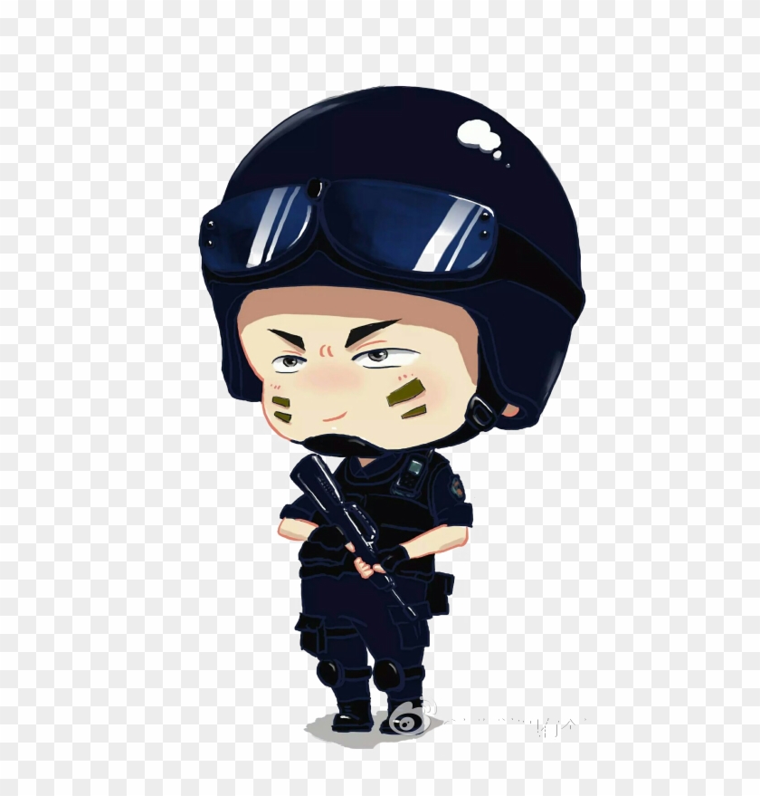 Police Officer Q-version Avatar Cartoon - Dibujos De Policias #446812