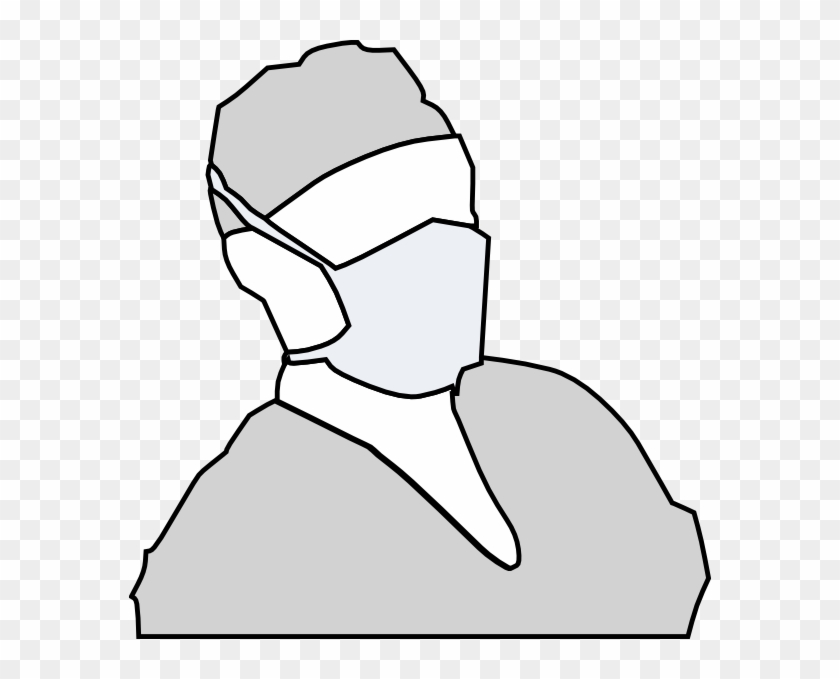 Medical Mask Clipart - Doctor Mask Black And White #450295