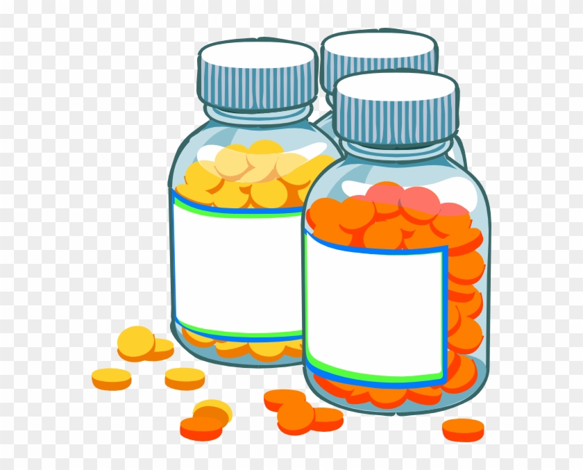 Blank Medicine Bottles Clip Art At Clker Com Vector - Blank Medicine ...