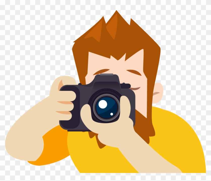 Vector Cartoon Male Photographer - Photographer Cartoon Png #453716