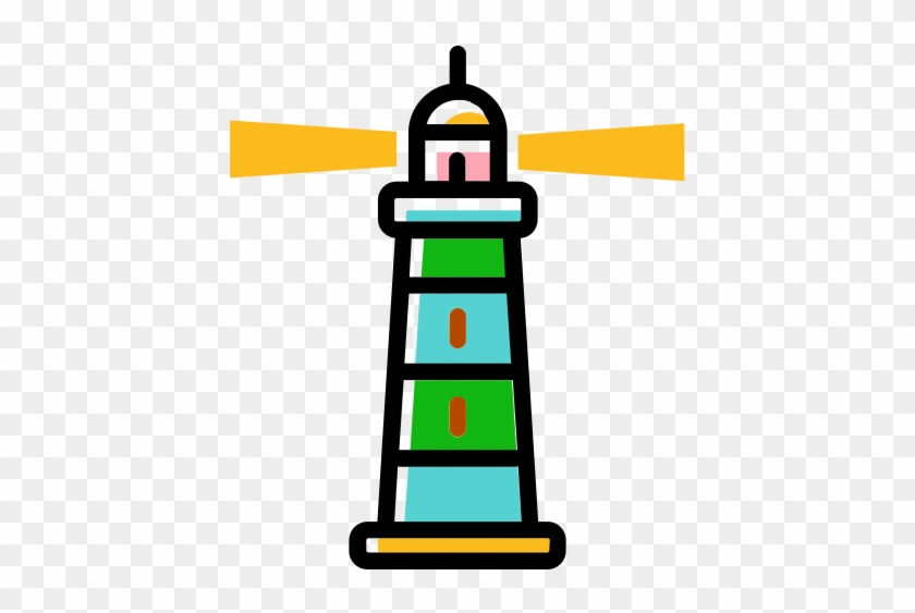 Lighthouse Color 2, Lighthouse, Nautical Icon - Lighthouse #457484