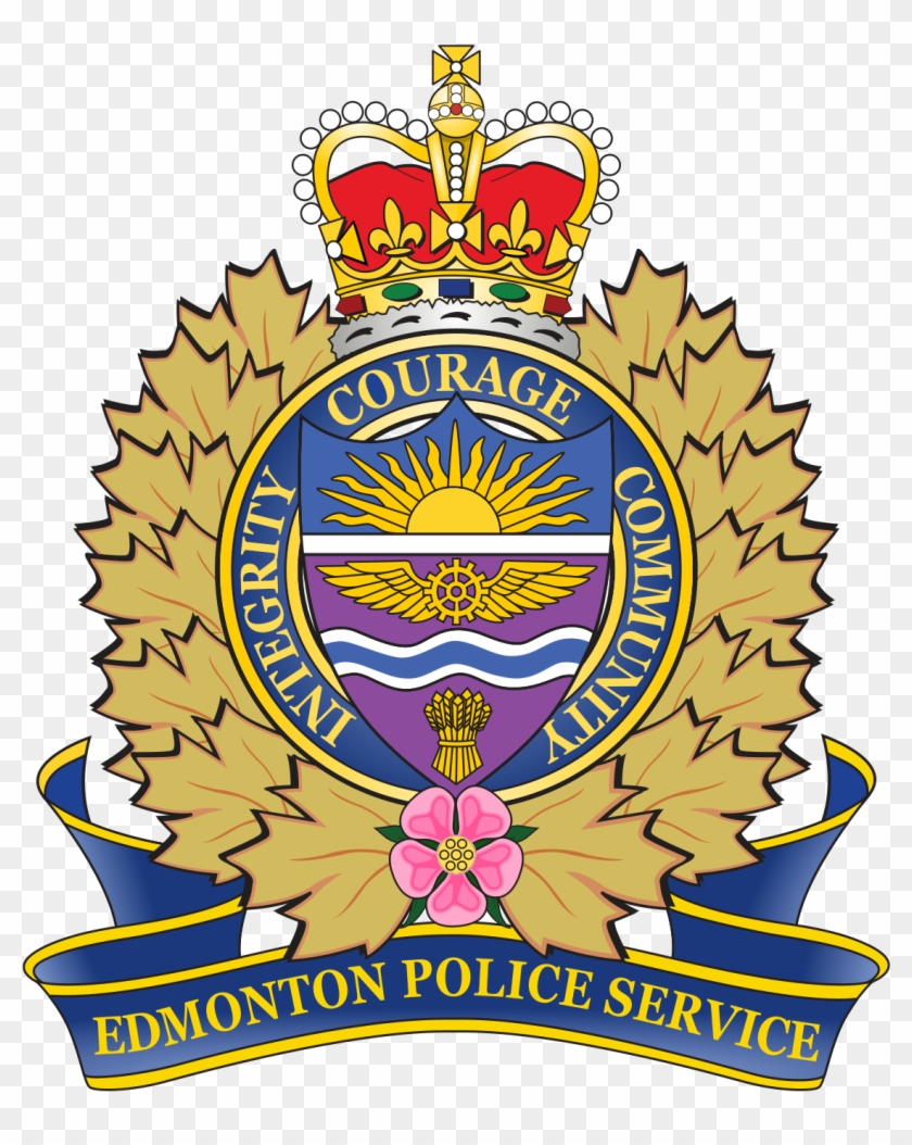 edmonton police black and white clipart