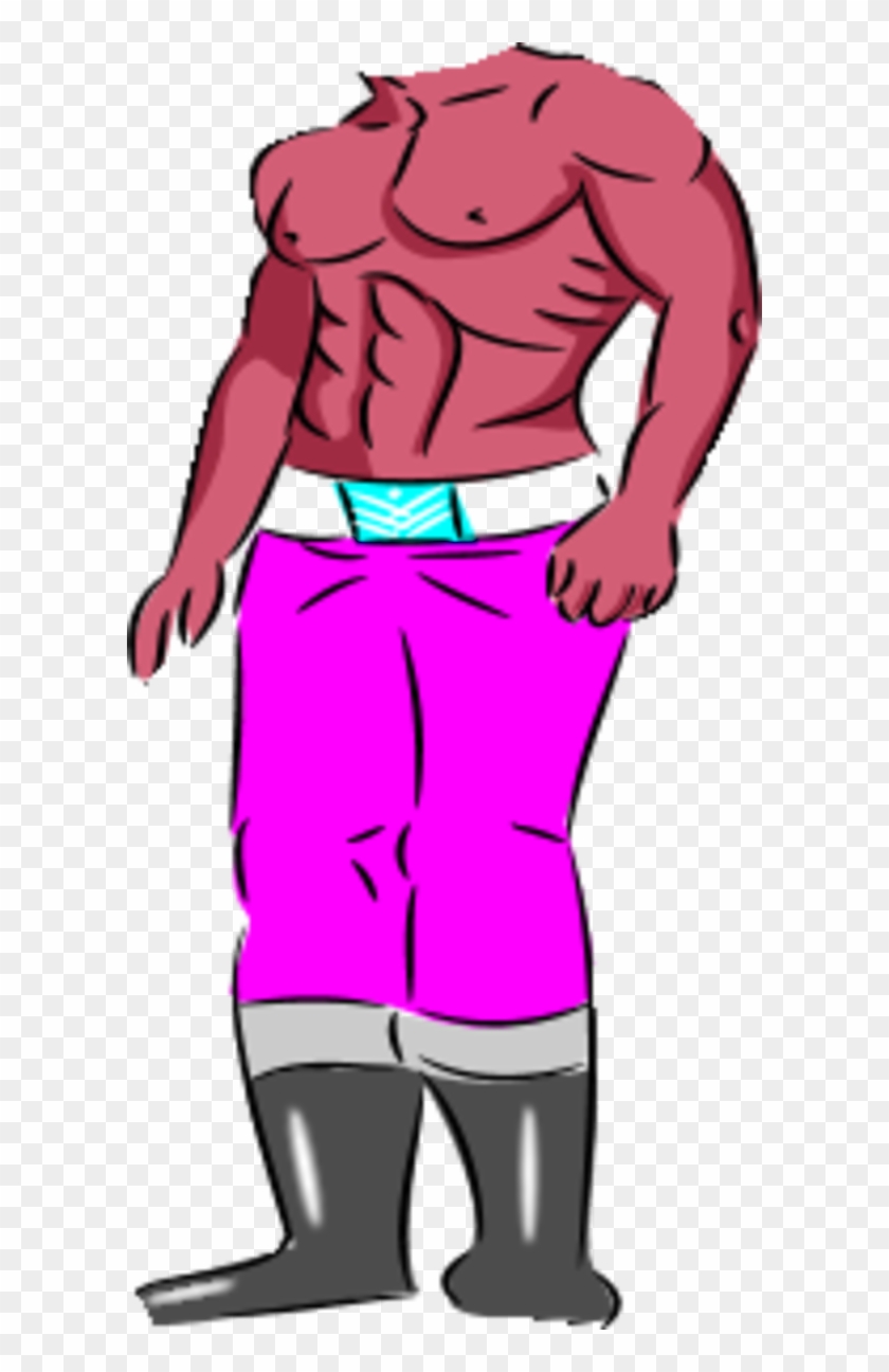 Body Builder Wearing Pants - Tete Sans Corps Png #458328