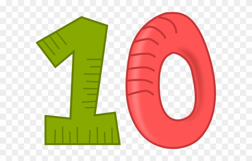 Number 10 Clipart Large - Number 10 Clipart #458784