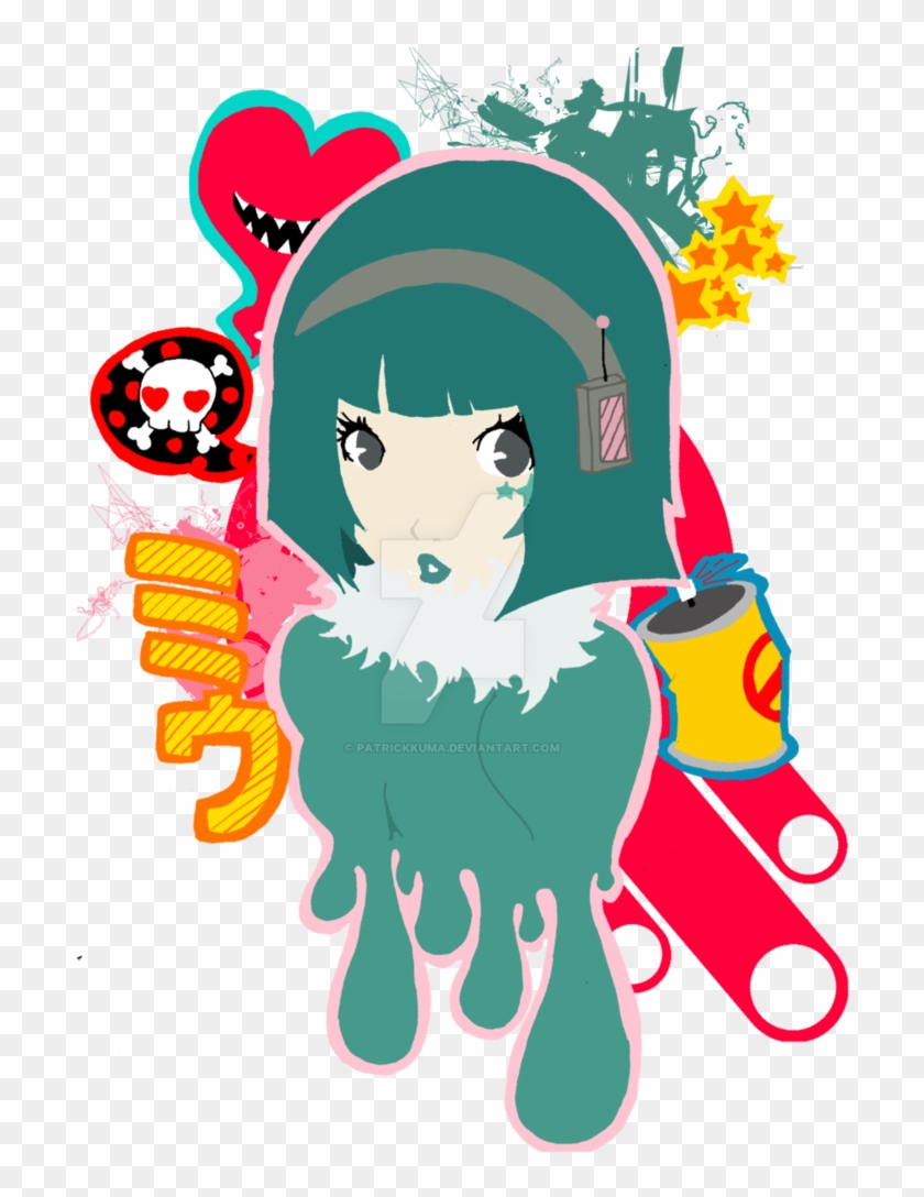 Jet Set Radio-bubblegum Crisis By Patrickkuma - Jet Set Radio Fan Game -  Free Transparent PNG Clipart Images Download