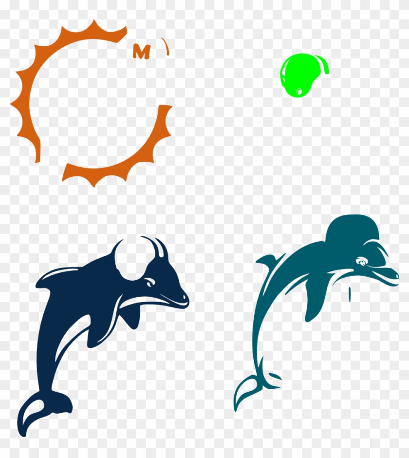 Miami Dolphin Clip Art SVG