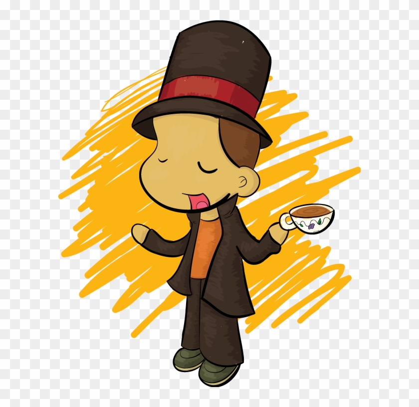 Professor Layton With Some Tea - Professor Layton #459312