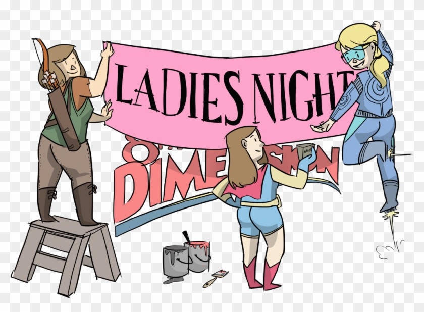 8d Ladies Night Png - Ladies Night Cartoon #459353