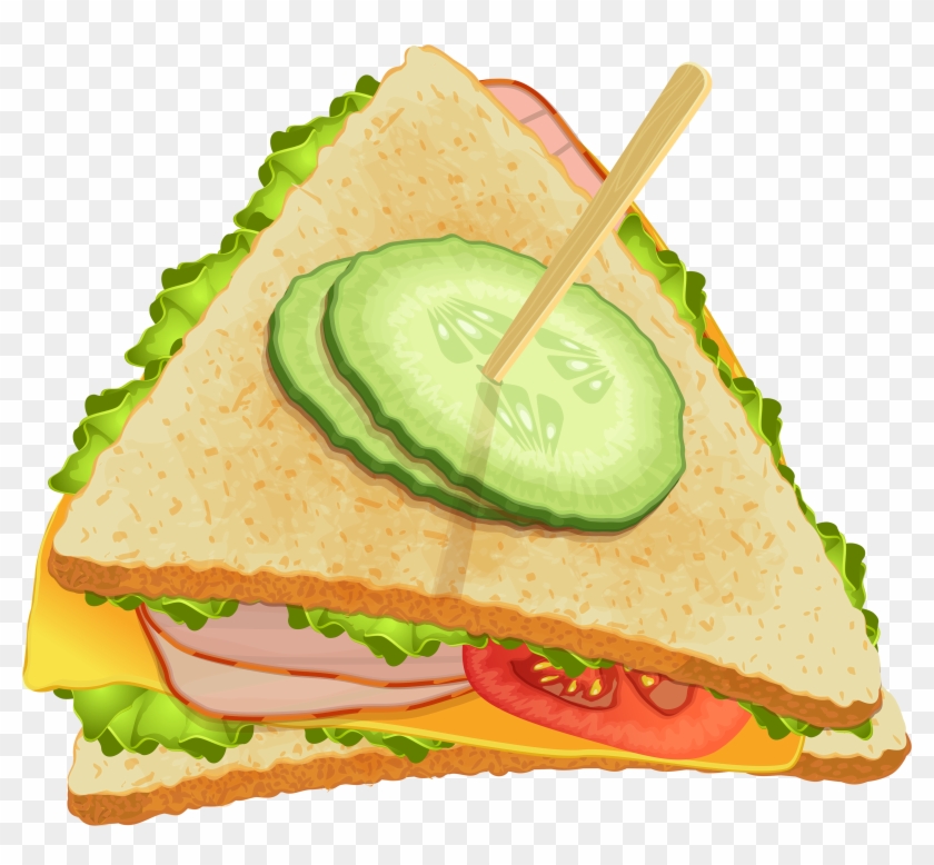 Triangle Sandwich Png Clipart - Sandwich Clipart Png #459501