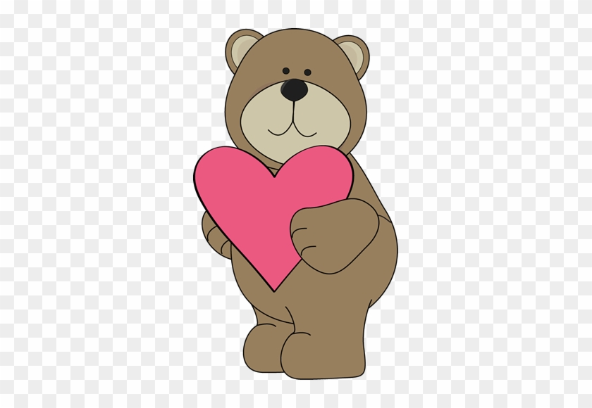 Bear Heart Clipart - Valentine Hearts #460112