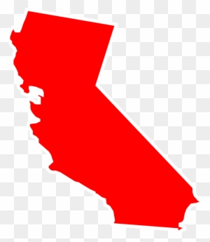 California Clip Art Red Png Png Images - California Map Vector Png