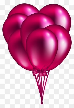 Tremendous Pink Balloons Clip Art Balloon Bunch Png - Pink Balloon Png  Transparent Background - Free Transparent PNG Clipart Images Download