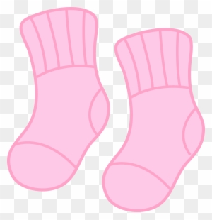 Baby Clipart-pink blue yellow baby socks
