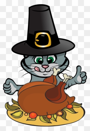 cat thanksgiving clipart