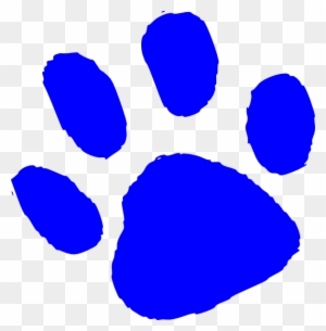 Tiger Clipart Tiger Paw - Logo With Blue Paw Print, clipart ...