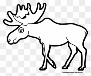 angry moose clipart black