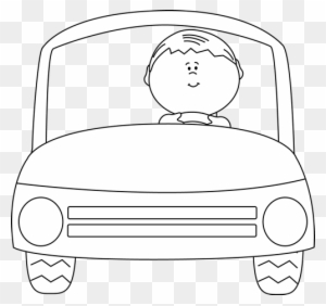 eating breakfast clipart black and white cars