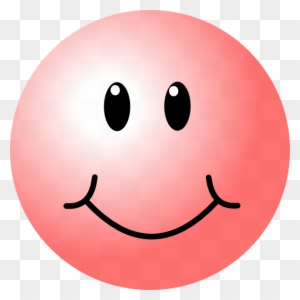 Pink Smiley Face Clip Art - Happy Pink Smiley Face