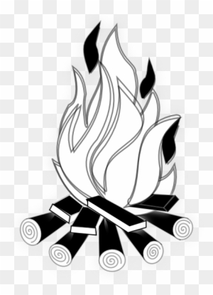 Fire Clipart Black And White Png