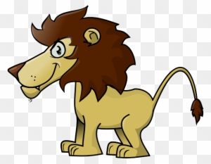 frightened lion clipart