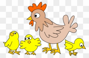 Cute Chicken Clipart Clipart - Cartoon Hen And Chicks - Free ...