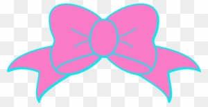 pink hair bow clipart transparent