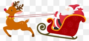 Santa Claus Clipart Png Image 03 1 - Santa Claus With Deer Png - Free ...