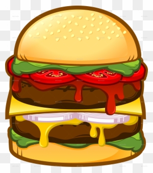 Burger Clip Art - Double Burger Clipart - Free Transparent PNG Clipart ...