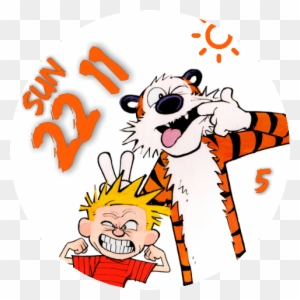 calvin and hobbes canada clipart