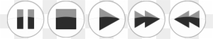 Media Player Buttons - Play Pause Stop Buttons