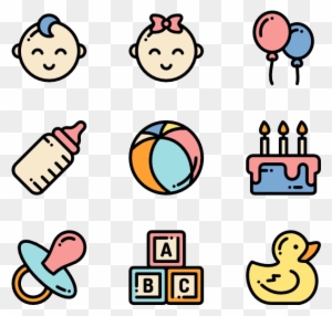 Baby Shower - Baby Icons Png
