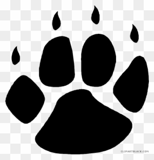 wolf paws clipart