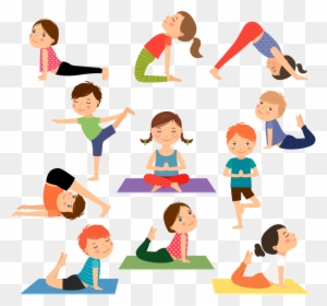 Yoga For Kidz - Yoga Illustrations Free Vector - Free Transparent PNG ...