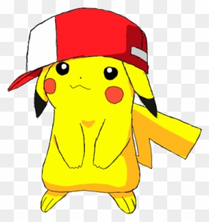 Pikachu Clipart Kawaii - Pikachu With Ash's Hat