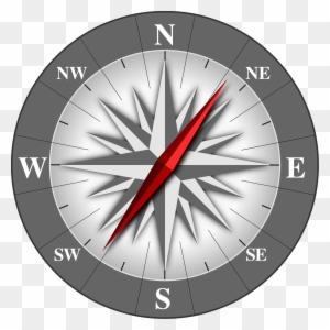 8 direction compass clipart