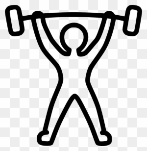 Weightlifting Powerlifting Weightlift Powerlift Barbell - Weight Lift Icon