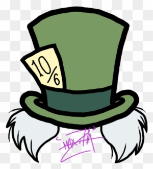 mad hatter top hat drawing