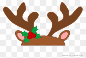 reindeer antlers cut out template