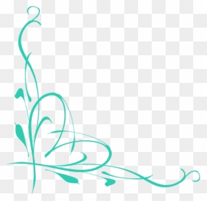 Heart With Vine - Corner Swirl Designs Png - Free Transparent PNG ...