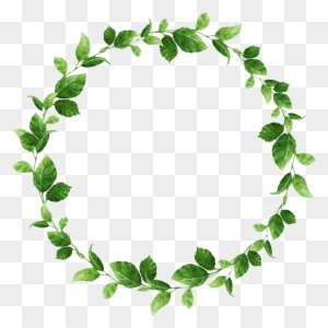Hand-painted Small Leaf Circle Png Transparent Material - Wreath - Free ...