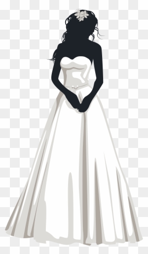 bride clipart black and white