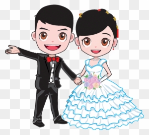 Cartoon Wedding Marriage Bridegroom - Noivos Png - Free Transparent PNG ...