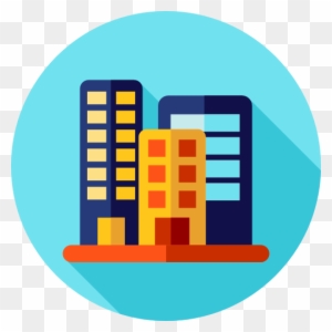Office Block Free Icon - Office Building Flat Icon
