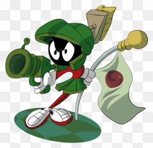 Marvin The Martian And Logo - Marvin Martian Ray Gun - Free Transparent ...